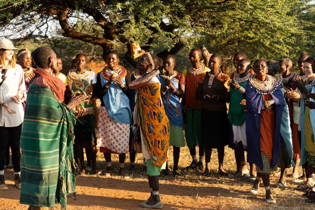 Rencontre avec la communauté locale dans le comté de Laikipia, au Kenya.