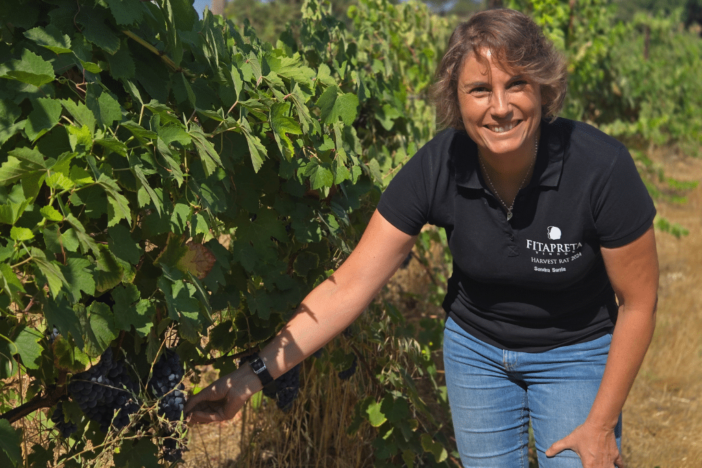 Sandra Sarria, Partner of the Fitapreta Vinhos, a winery in Alentejo, Portugal.