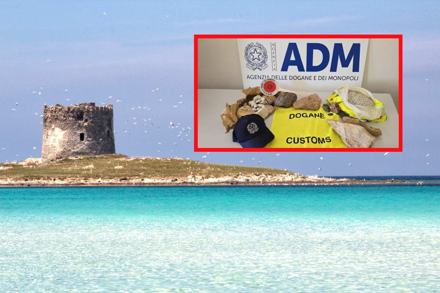 Touriste arrêtée en Sardaigne avec 40 kg de sable, galets et coquillages cachés dans sa voiture: elle les avait volés aux Salines de Stintino
