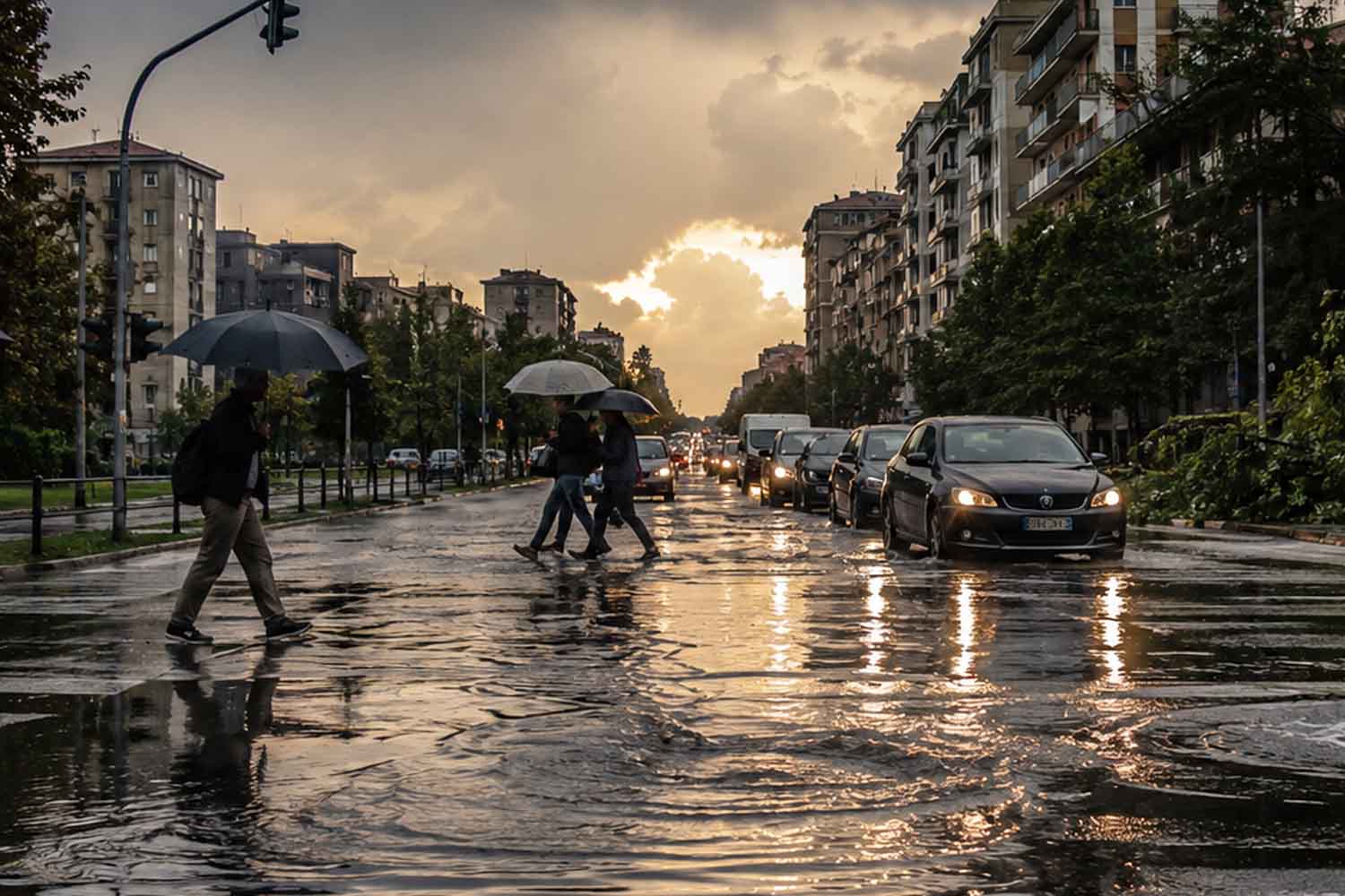 Villes assiégées : Milan, Gênes et Rome en tête du classement des événements météorologiques extrêmes