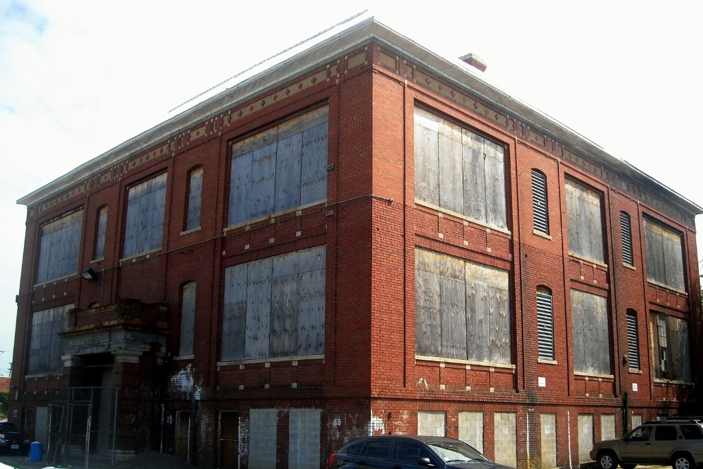The old Alexander Crummell School located at Kendall and Gallaudet Streets, NE in the Ivy City neighborhood of Washington, DC.