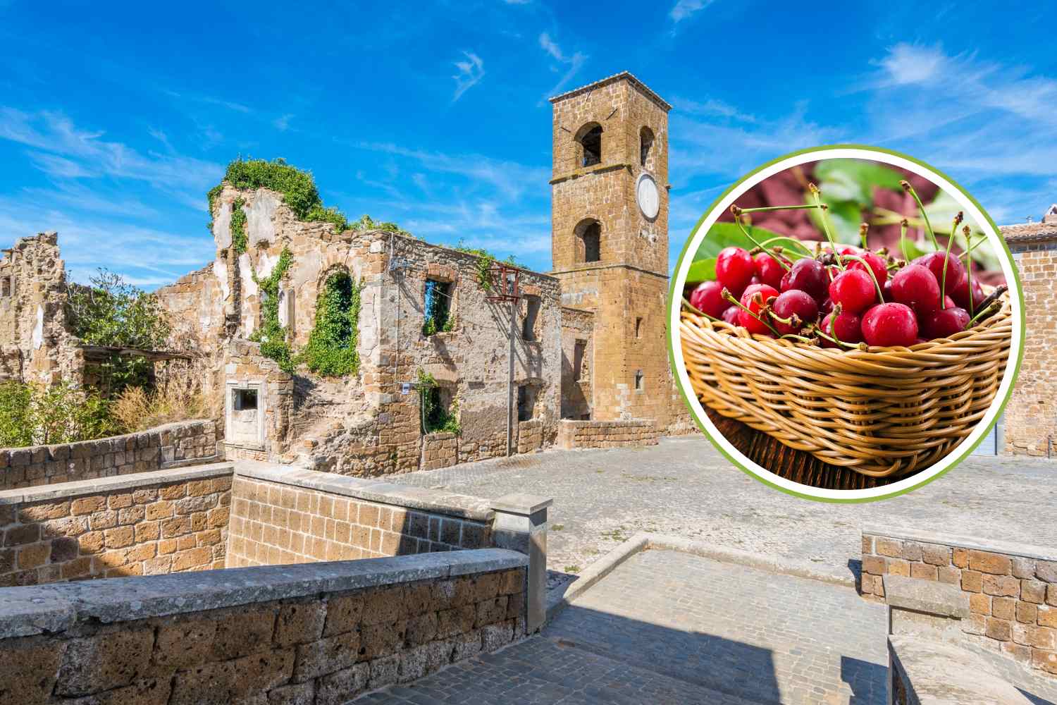 Du 5 au 7 juin, la sagra des cerises revient dans l’un des plus beaux villages fantômes d’Italie, avec un concours de cracher les noyaux.