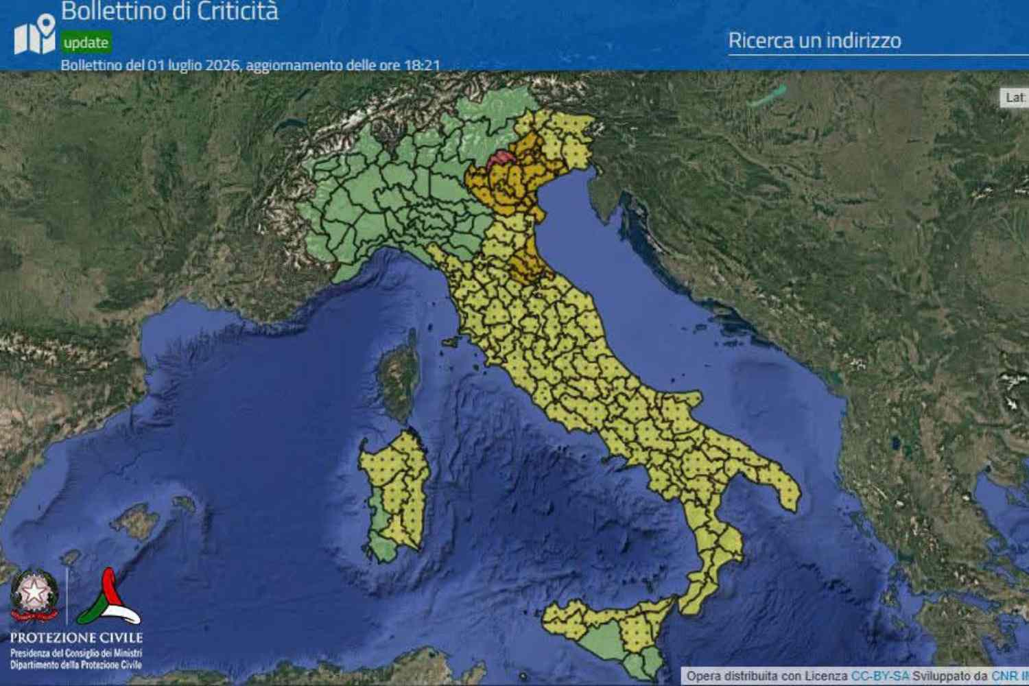 Météo demain : alerte jaune à Rome et Lazio, orages et grêle possibles
