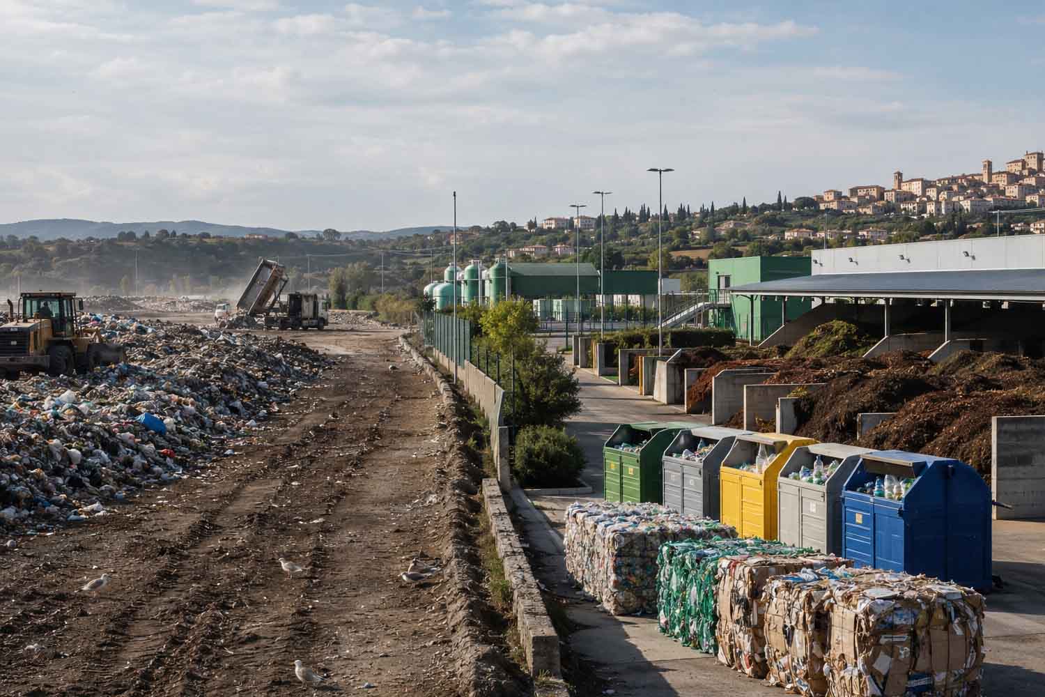 Des décharges à l’essor du recyclage : la transformation des déchets en Italie