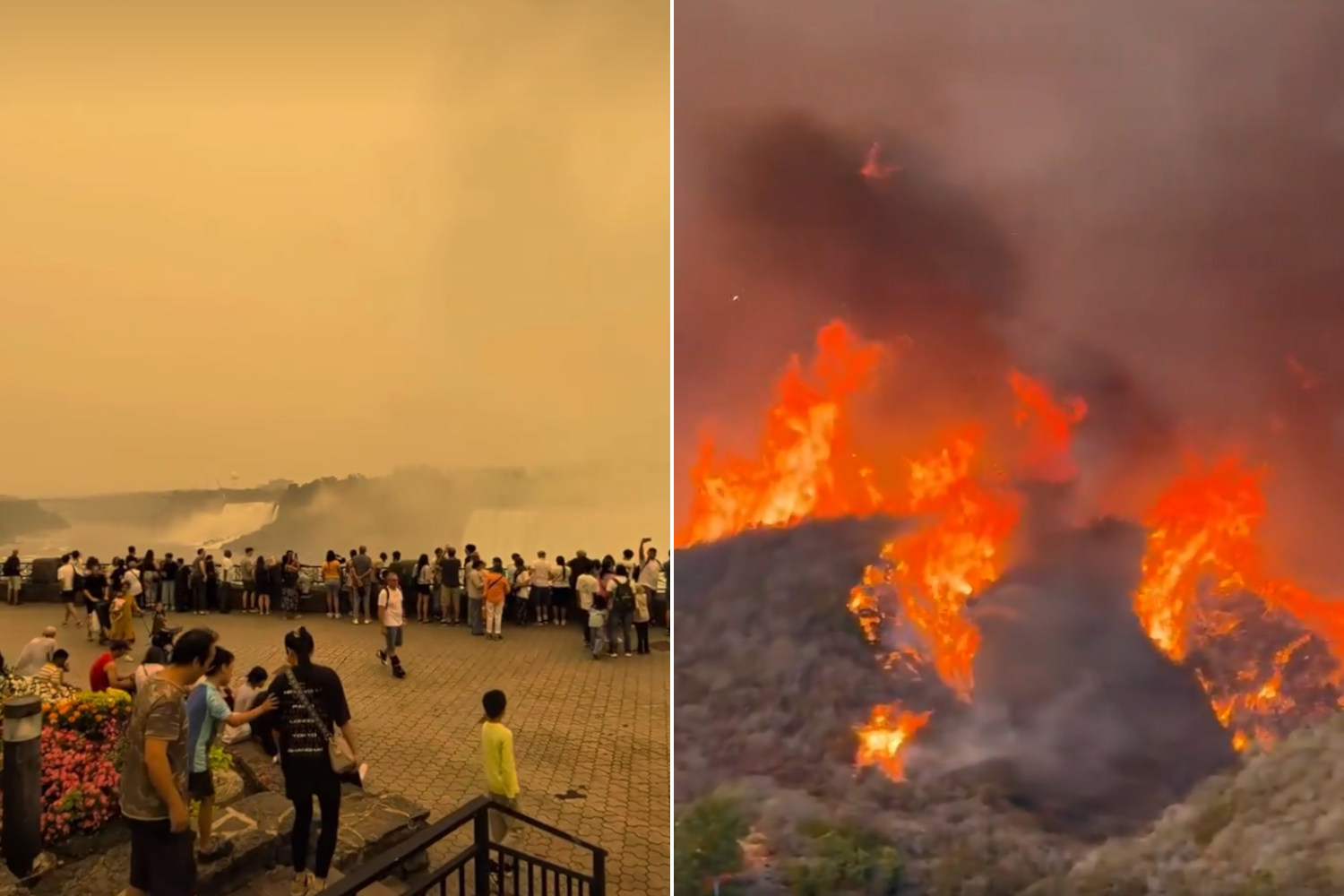 On dirait l’Apocalypse : le Canada en flammes, ciel jaune et alerte sanitaire pour le nuage toxique qui atteint New York