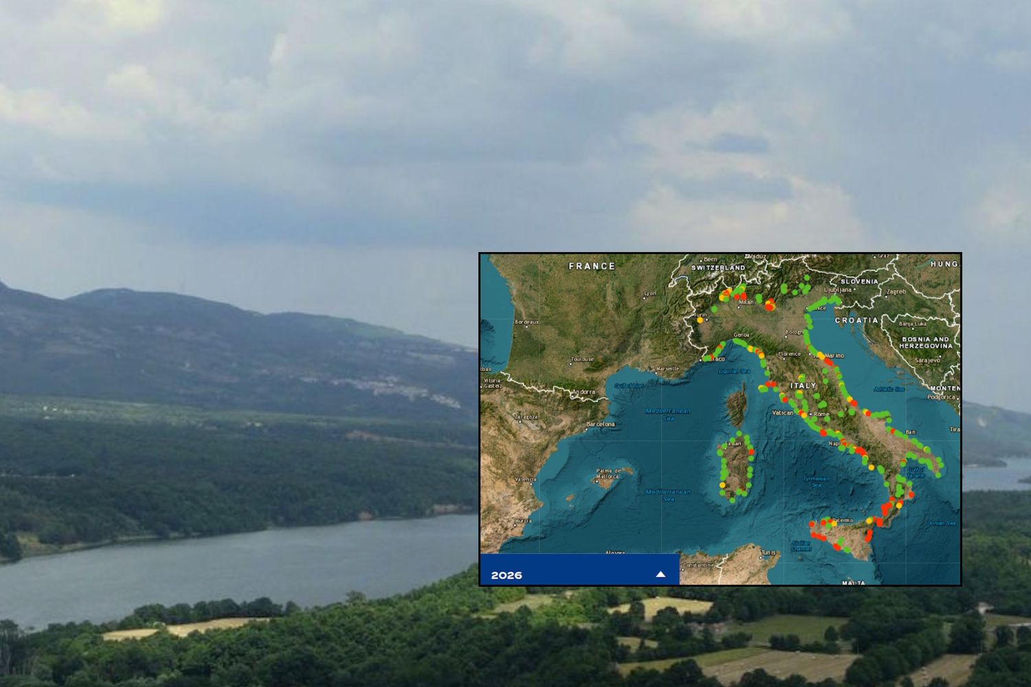 Mers et lacs italiens de plus en plus pollués : un échantillon sur trois dépasse les seuils, la carte des zones les plus polluées