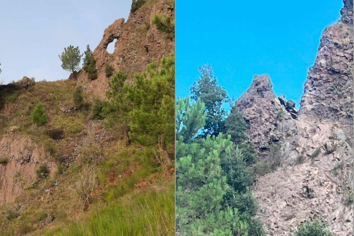 L'œil du diable du Vésuve s'est effondré : disparition de la célèbre arche naturelle de la Vallée de l'Enfer.