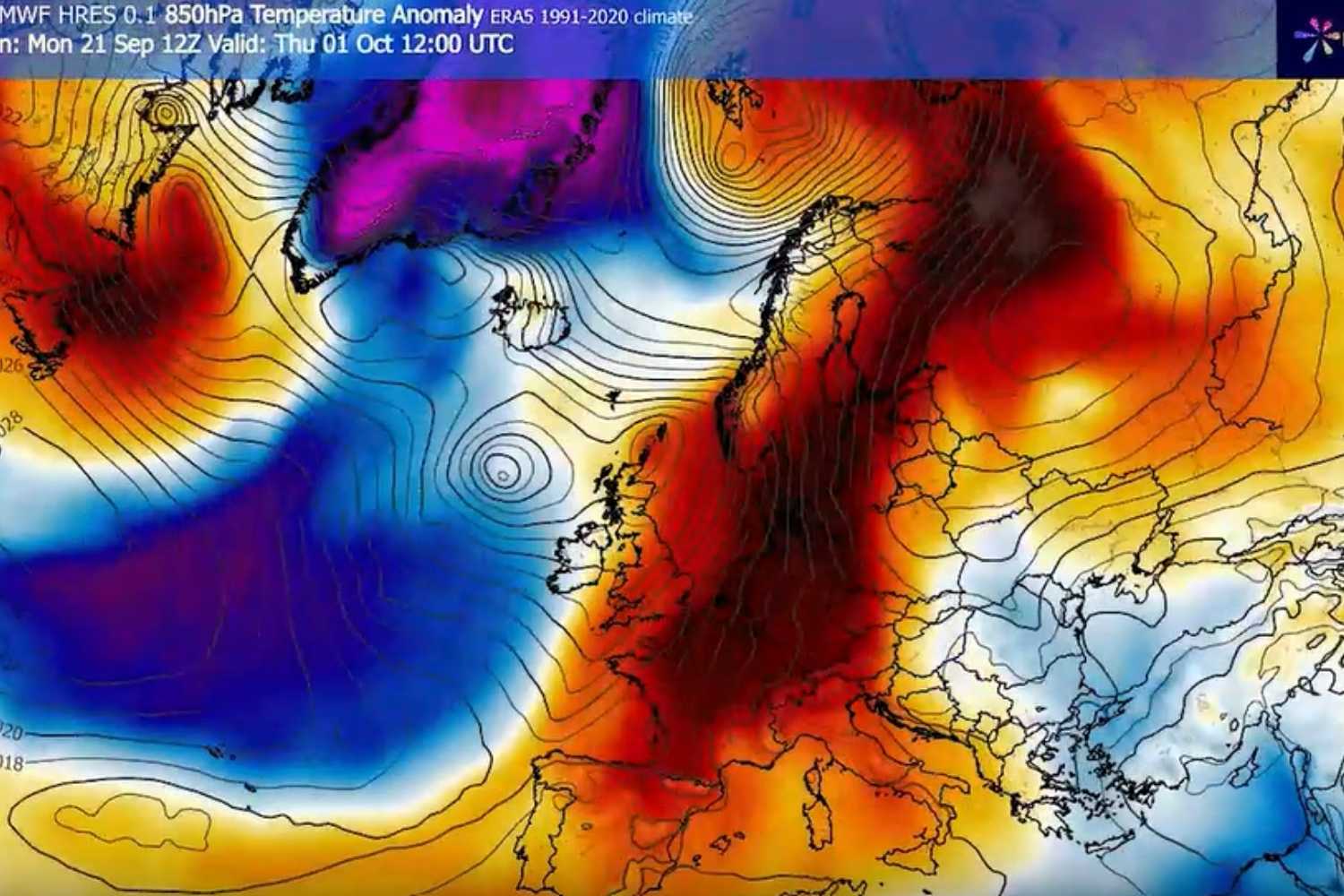 L'automne arrive : l'Europe dans le dôme de chaleur, l'Italie entre chaleur estivale et chute des températures