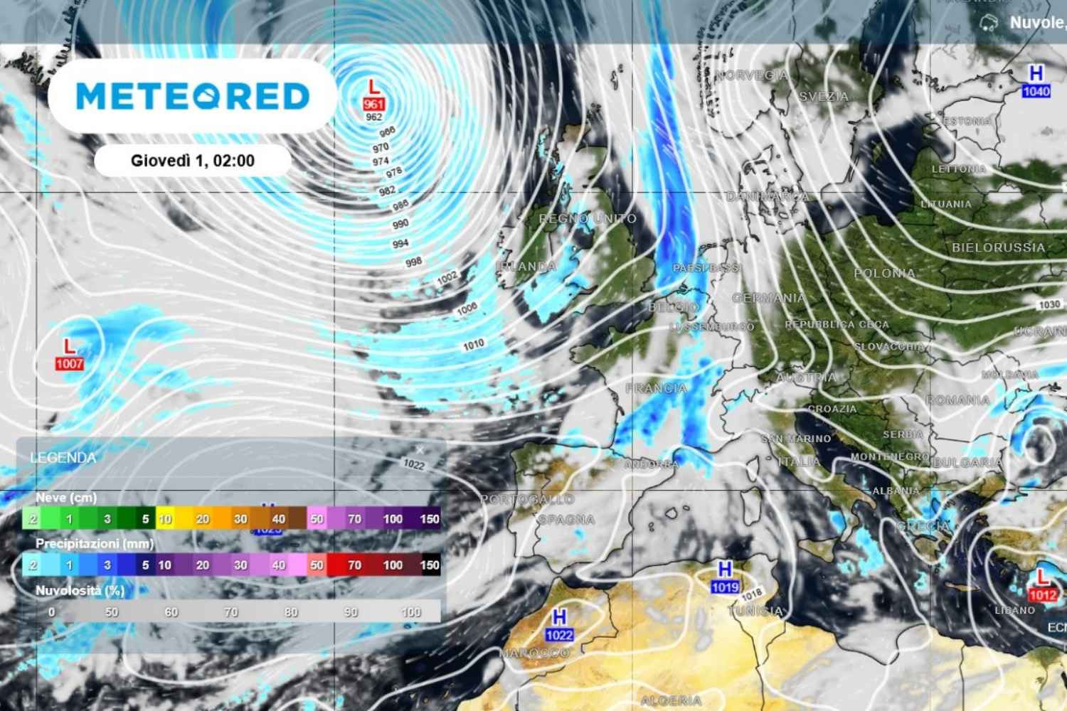 Première tempête d’automne en approche : les cartes météo montrent un scénario possible pour octobre