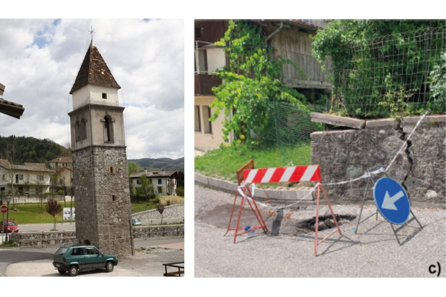 Ce village du Frioul s'enfonce et son clocher s'incline de plus en plus