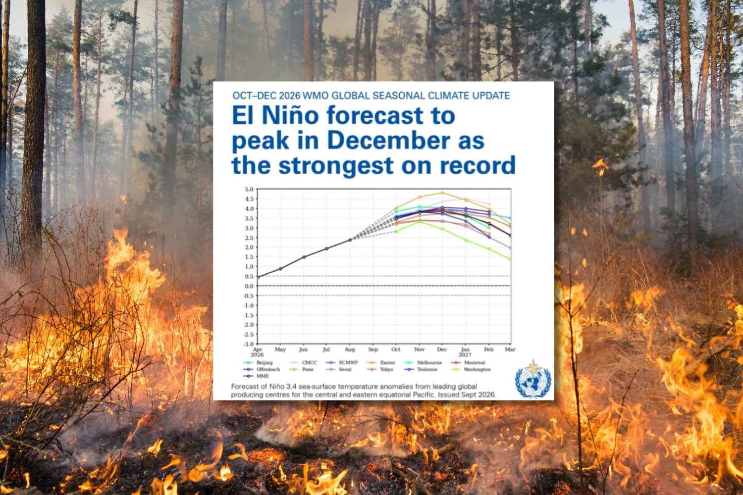 El Niño s’intensifie à un rythme impressionnant et atteindra son pic en décembre, l’ONU affirme : l’un des plus violents jamais observés